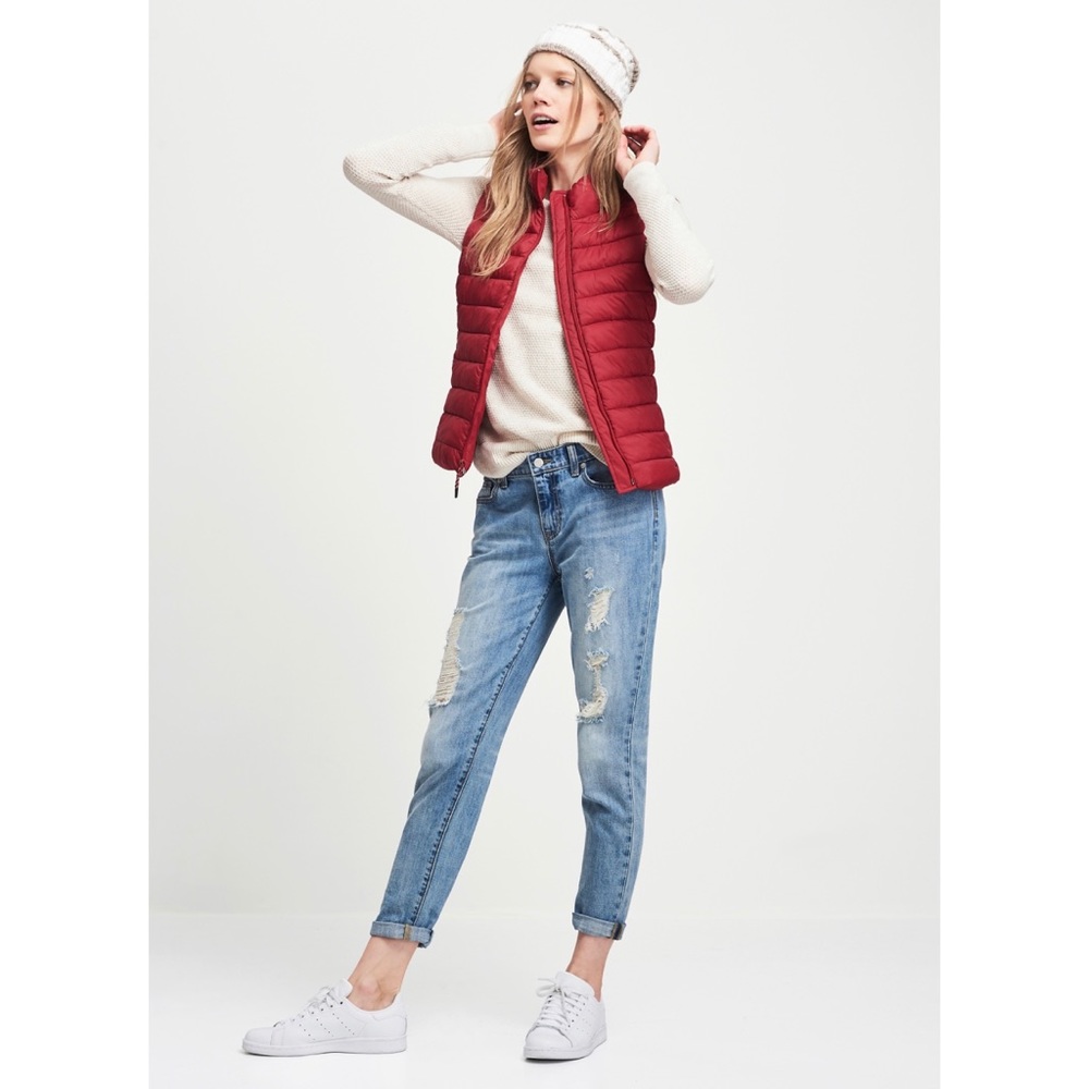 Gap Mid-rise Destructed Sexy Boyfriend Fit Jeans